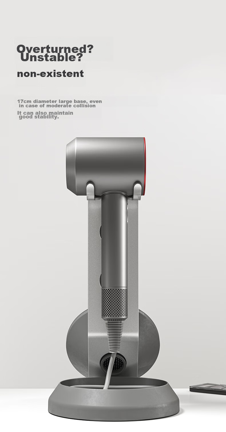 Brateck Hair Dryer Holder, Electric Fan Stand, Storage Rack without Drilling, Compatible with Dyson Hair Dryers HD08 And N500 Hangers 7