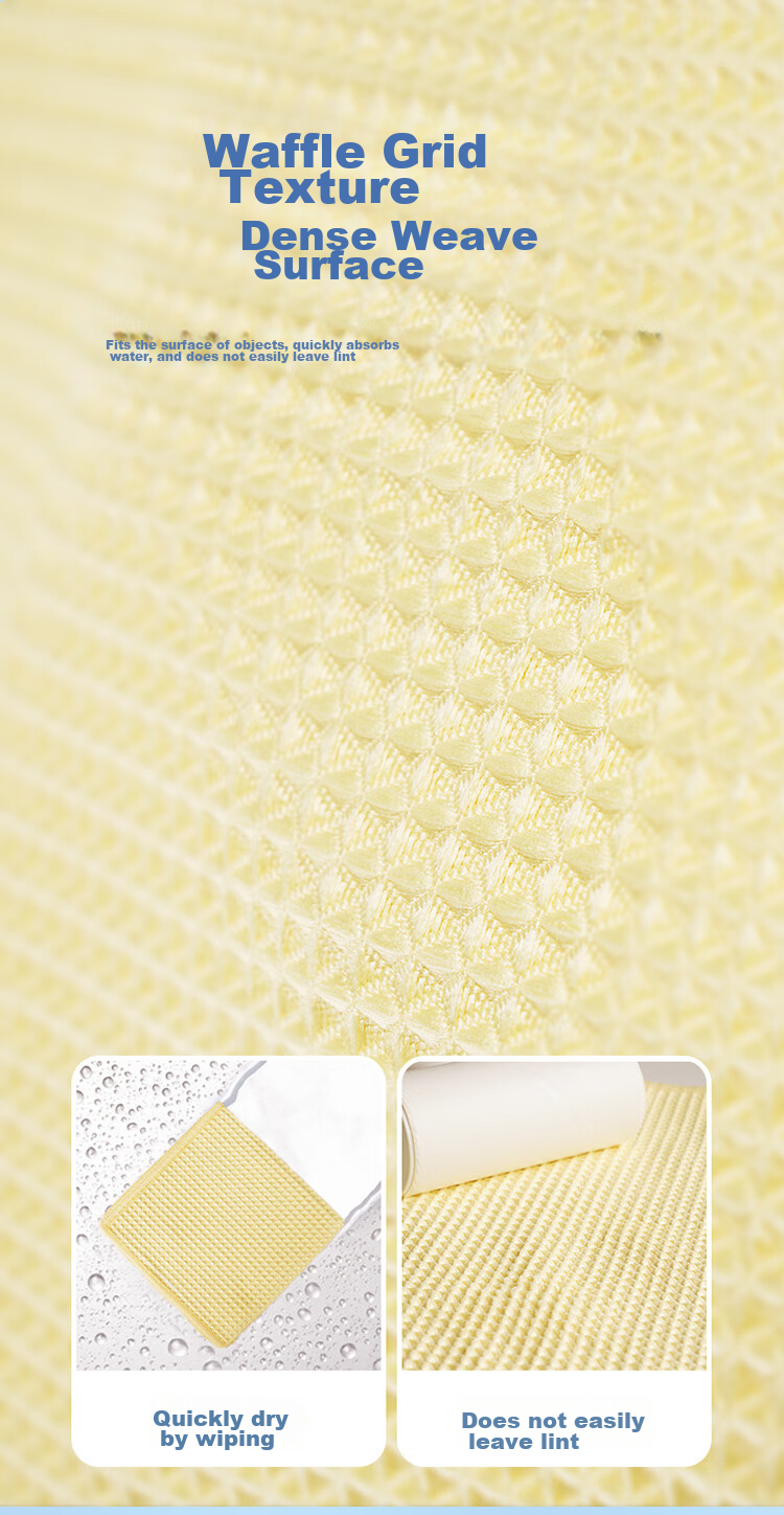 MIAOJIE Antibacterial Cleaning Cloth, 28*28cm, 5-Pack, Dishwashing Cloth, Hand Towel, Kitchen Absorbent, Oil-Removing, Cleaning Table, Household Use 5