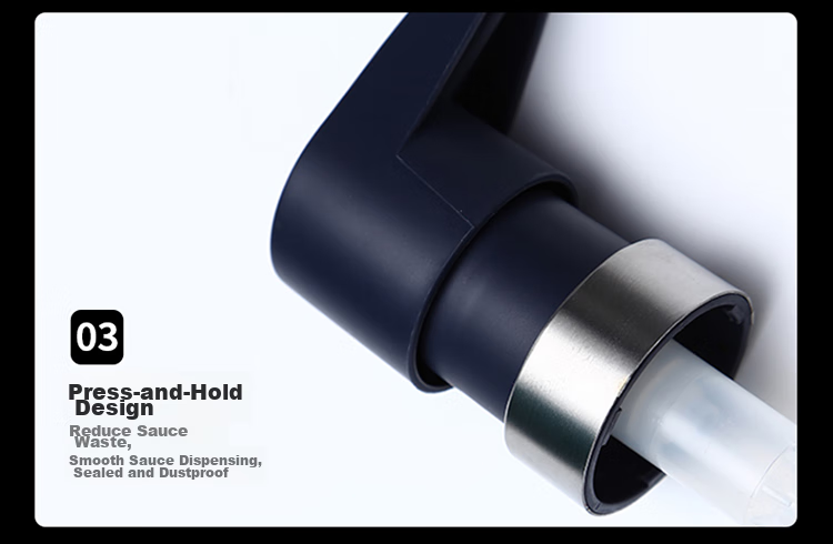 BJ 304 Stainless Steel Oyster Sauce Dispenser, Oyster Sauce Pump Head, Oyster Sauce Squeeze Nozzle, Oyster Sauce Pump Mouth 10