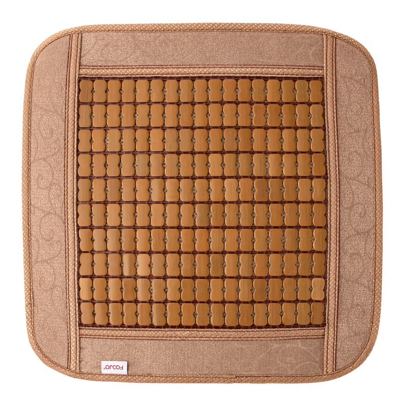 FOOJO Bamboo Mat, Mahjong Cooling Pad, Chair Cushion, Summer Cooling Mat, Ventilated Breathable Car Office Seat Pad, 42cm