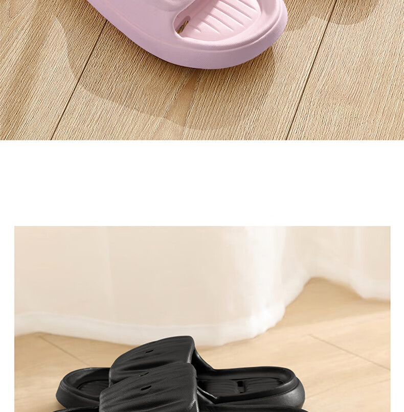 RENBEN Slippers for Men And Women, Couples' Home Bathroom Quick-Drying Water-Draining Slippers TX20001 Black 42-43 6