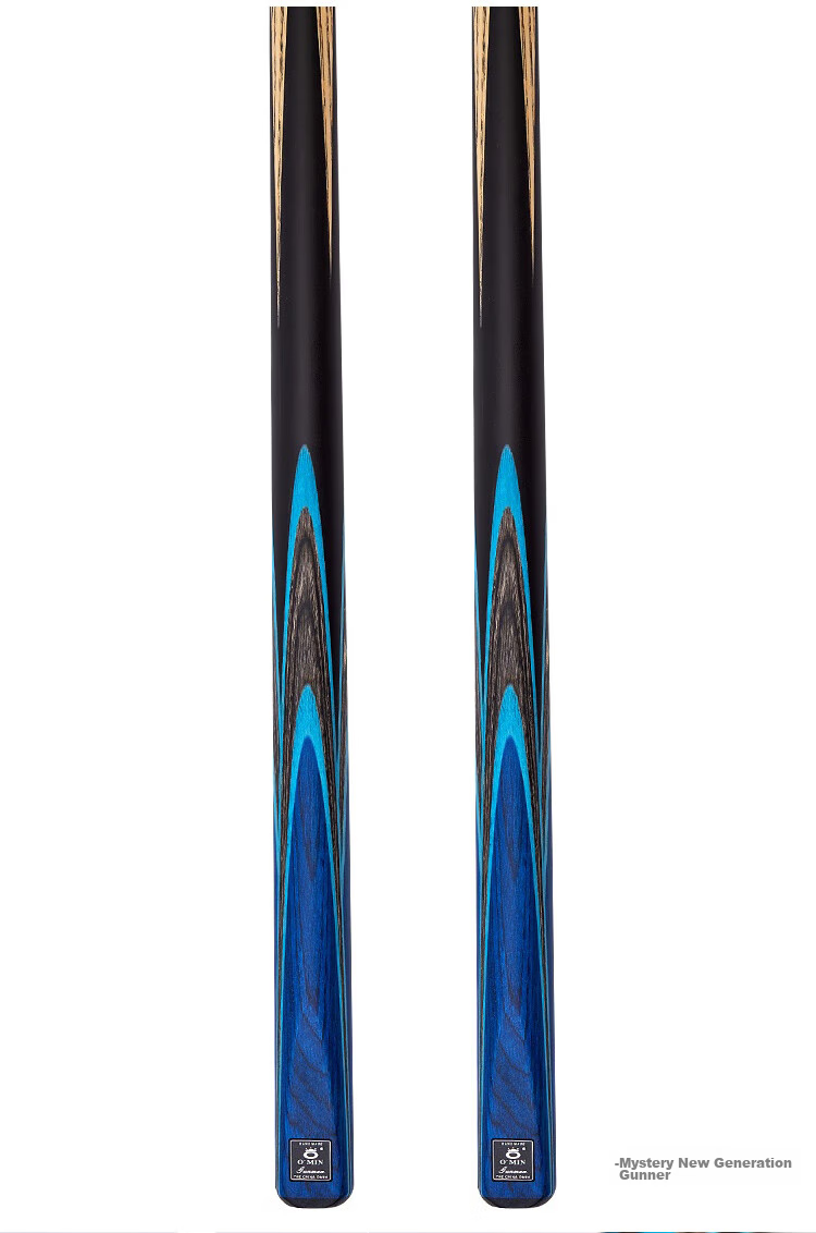 Aomi Snooker Cue, Small Tip, Black 8, Chinese Eight-Ball, Black Eight, 16-Color Medium Tip, Billiard Cue, Full-Length Cue, 9.5mm 2