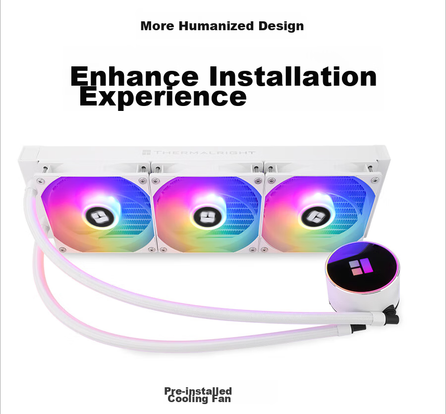 Thermalright Frozen Magic 360 WHITE ARGB V2 All-In Liquid Cooler with Full Metal Mounting Brackets FM360 WHITE ARGB V2 10
