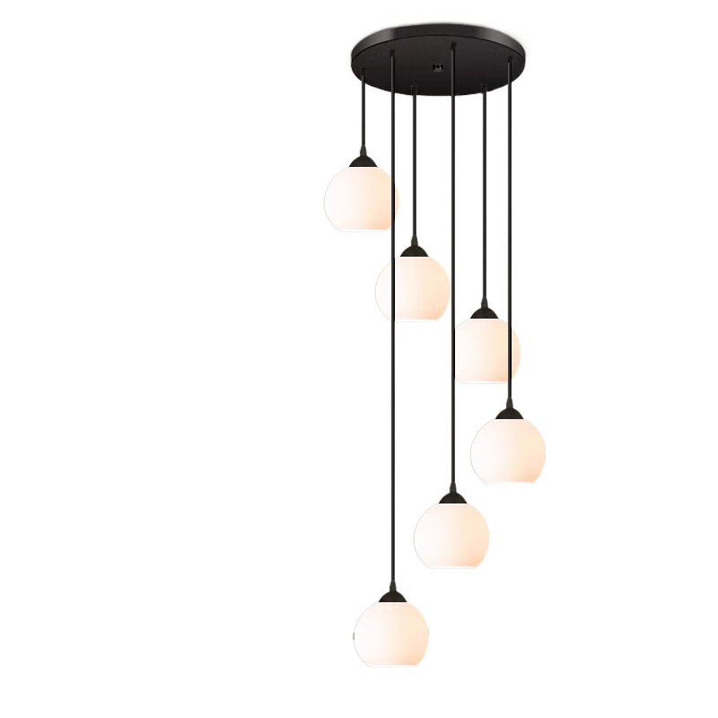 AOC Modern Minimalist Villa Loft Staircase Pendant Light Multi-level Spiral Staircase Long Chandelier