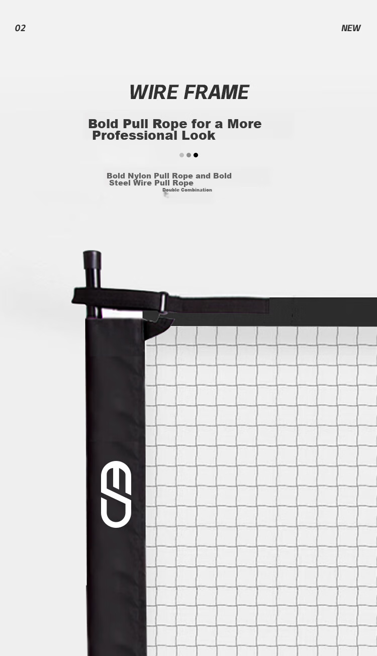 WEISHIDUN Three-In Net Stand, Adjustable Height for Hiking Ball, Badminton And Tennis, Suitable for Outdoor Parks And Schools, 5.1 Meters 4