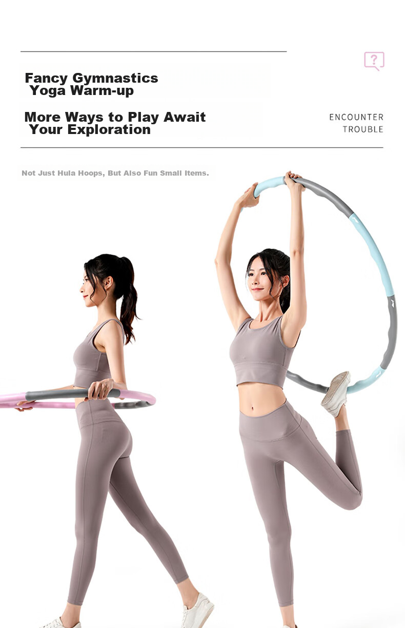 Li-Ning Removable Hula Hoop for Women, Adults, Children, Fitness, Home Use, Waist Shaping, Abdominal Reduction, Lazy Person Exercise Equipment 11