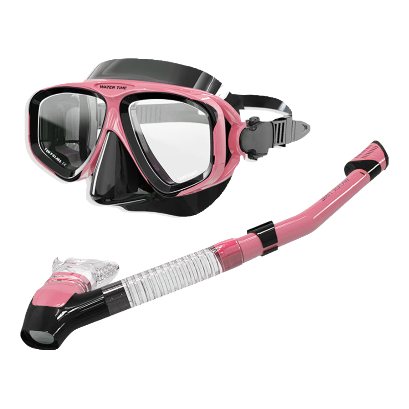 WATERTIME / Shuichuan Diving Equipment Set Including Scuba Mask, Full Dry Snorkel, Underwater Respirator, And Swimming Goggles