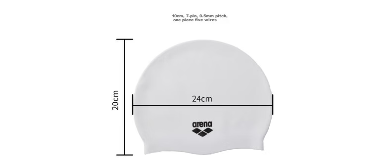 Arena Swimming Cap, Waterproof, Non-Binding, Long Hair-Friendly, Solid Color Silicone Swim Cap, Unisex 5
