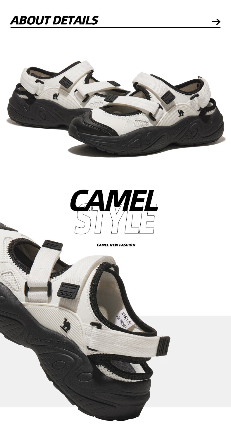 CAMEL Mary Sports Casual Shoes, Outdoor Beach Thick-Soled Heightening Women's Shoes, X24B09L7007, Beige, Size 40 20