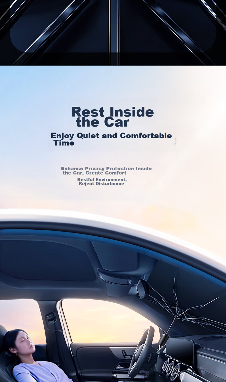 Zhunhang Car Sunshade, Heat Insulation Umbrella, Windshield Cover, Sunshade for Car Interior, Sun Protection Device 13