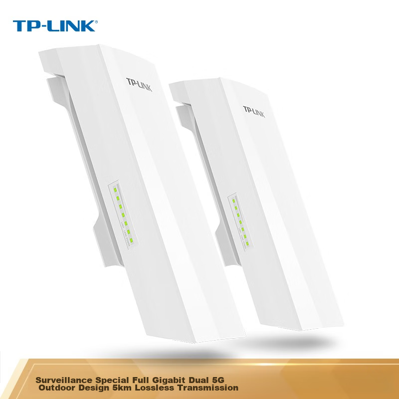 TP-LINK , Gigabit Wireless Bridge Kit (5 Kilometers), Surveillance-Specific WiFi Point-To Long-Distance Transmission, Wireless AP CPE, TL-S5G Kit