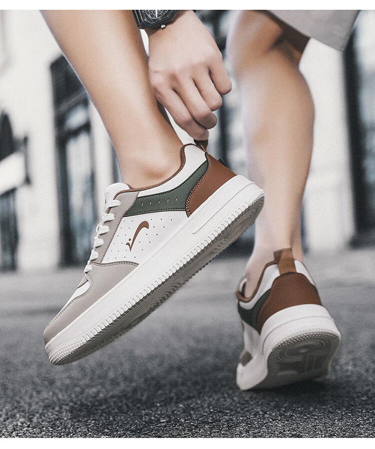 Guirenniao Women's Sneakers New Couple Casual Shoes Thick Sole Sports Shoes White/Black Size 38 12