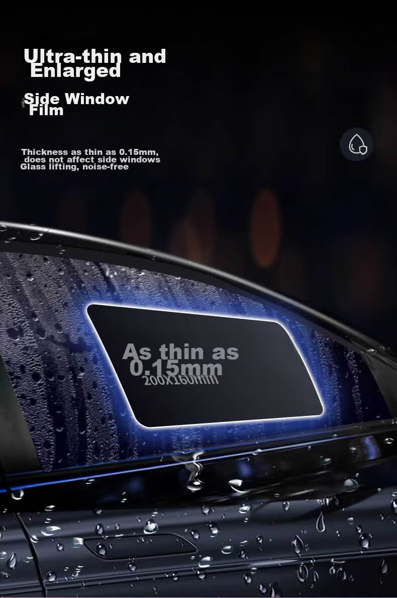 Zhunhang Car Rearview Mirror Rain Film, Reversing Mirror Waterproof Sticker, Side Window Anti-Fog And Anti-Glare High-Definition Water Repellent Film, Universal Fit 14