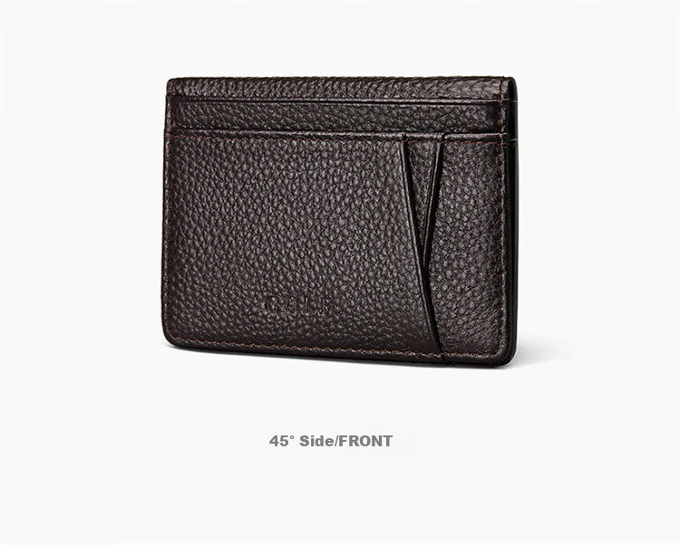 GOLF Card Holder, Men's Top-Grain Leather Driving License Holder, Multi-Card Slots for Women, Bank ID Card Holder, Ultra-Thin Card Sleeve 11