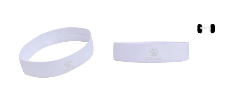 KELME Sports Sweatband Headband for Men And Women, Sweat-Absorbing Band for Basketball Running Anti-Sweat Headband Hair Tie White One Size Fits All 14
