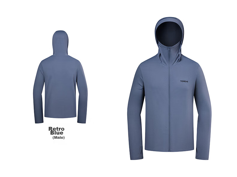 TOREAD Sun Protection Clothing, Spring And Summer Men's Outdoor Breathable UV-Resistant UPF50+, Knitted Skin Coat, TAZZBM81832 23