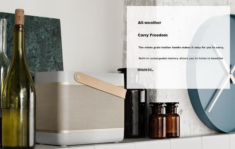 B&O Beolit20 Bluetooth Speaker, Wireless Charging, Portable Outdoor Handheld, B&O Audio, Misty Gray, Mid-Autumn Festival Gift [Gong Jun Endorsed] 7