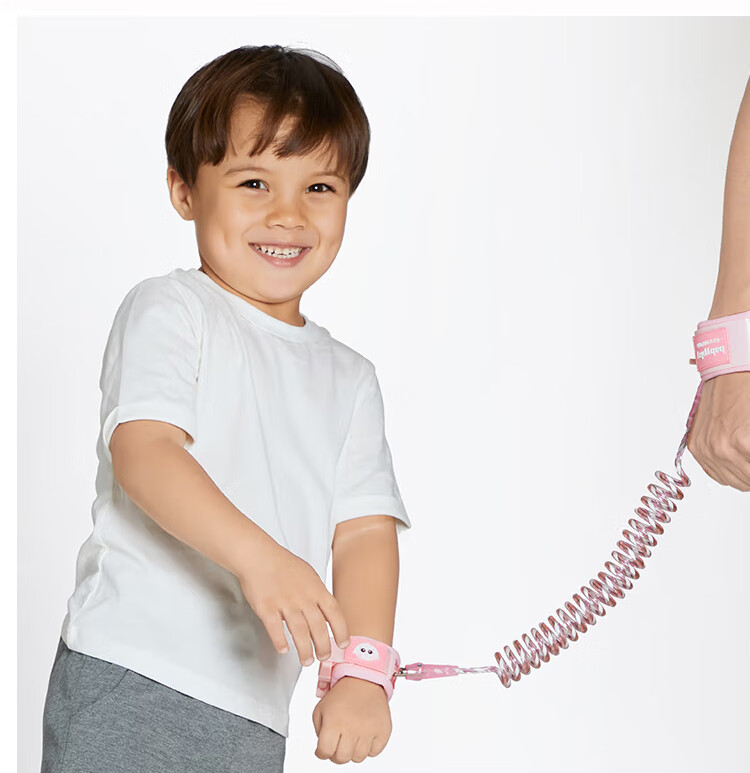Aibaoshi Children's Anti-Lost Strap with Leash, Baby Anti-Lost Wristband Safety Rope, Toddler Safety Device, Reflective Pink, 2 Meters, S121 14