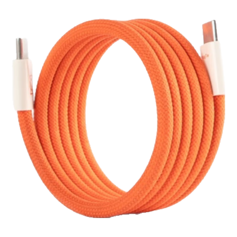 CANDYSIGN Candy Factory MagTie Hard Candy, Fully Magnetic Charging Cable, 60W USB C-C, Orange Apple IPhone 18/17/16 Data Cable, 3A Fast Charging Type-C Patch Cord
