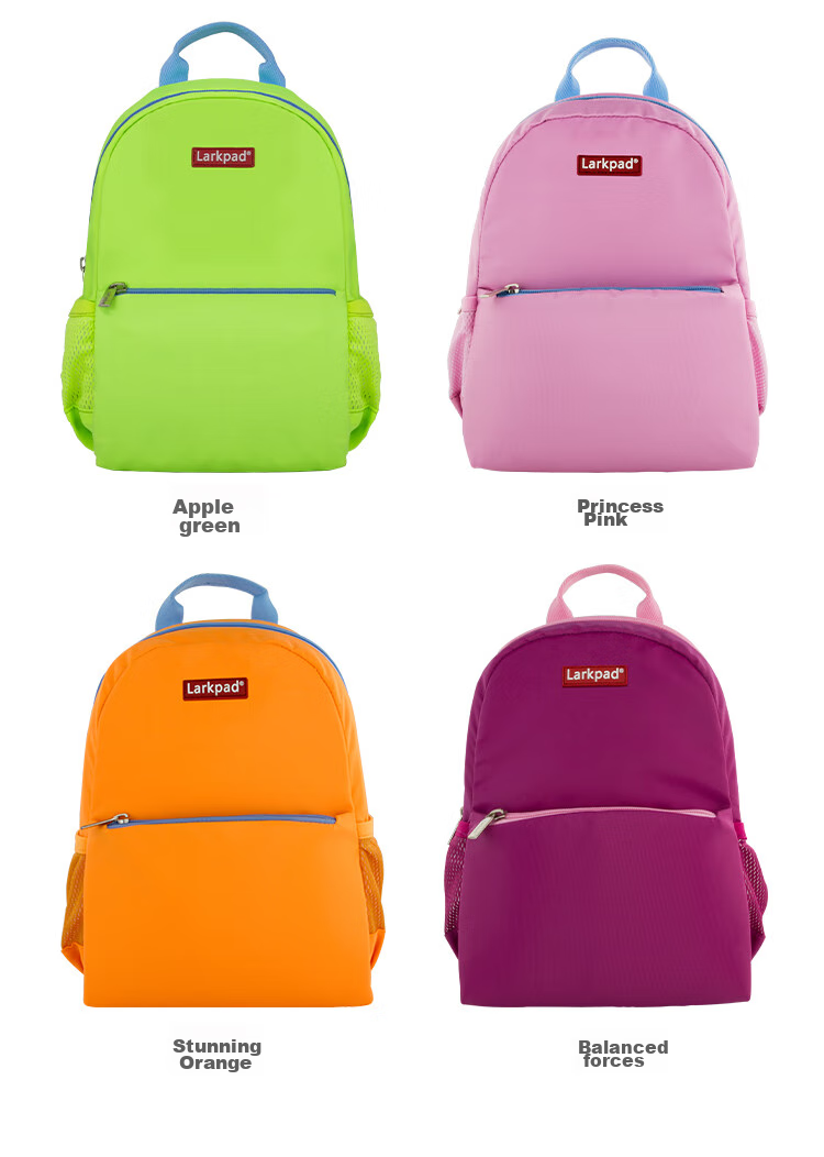 Larkpad Classic Pink Backpack for Preschool Children Ages 1-6 Boys And Girls Kindergarten Casual Travel Double Shoulder Small Backpack 916 11