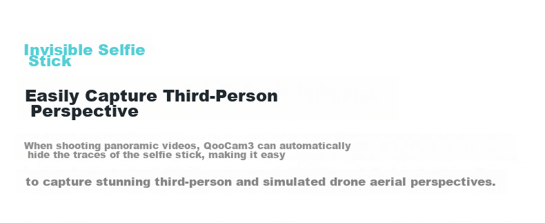KanDao Sees QooCam3 Panoramic Action Camera, 5.7K High-Definition Anti-Shake Waterproof Action Camera for Vlogging, Skiing, Diving, Outdoor Activities, And Motorcycle Riding 24