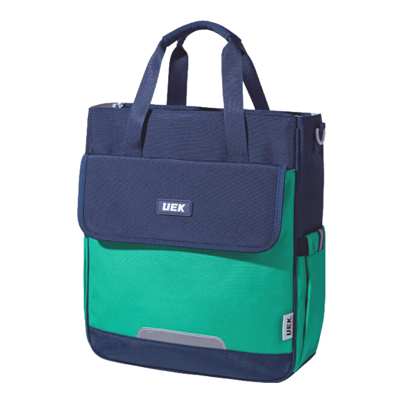 UEK Elementary Student Tutoring Bag Portable Kids Handbag Cute Study Bag Crossbody Art Bag Sapphire Blue