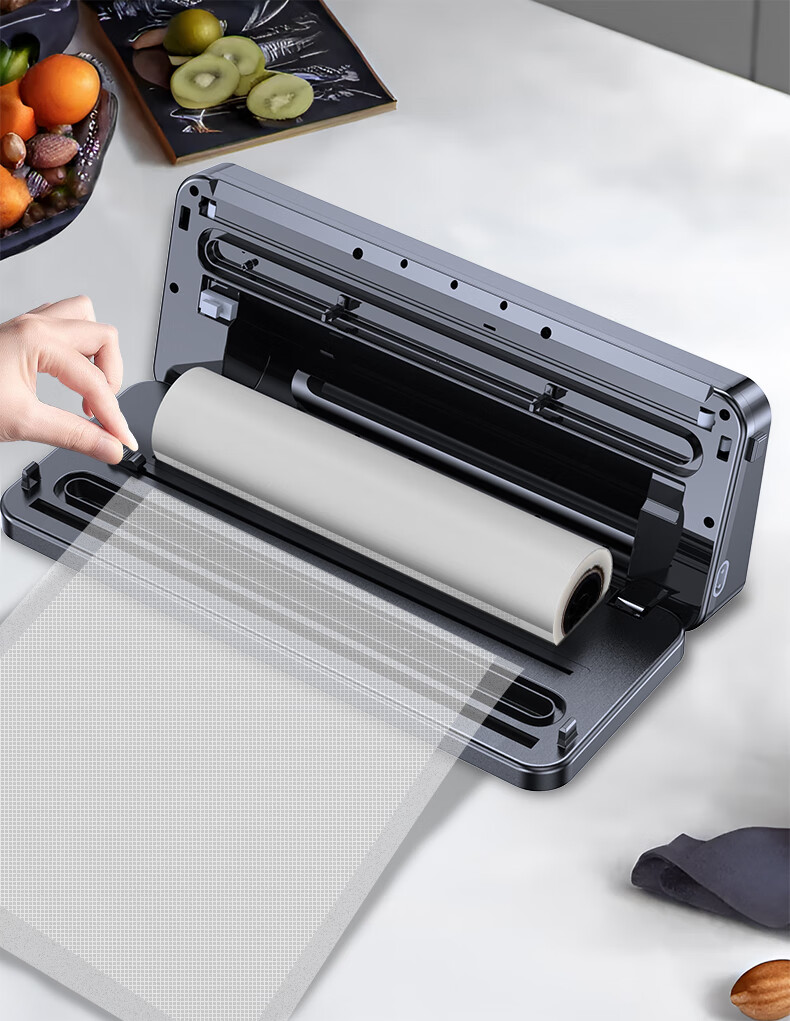 PAKCHOICE Vacuum Sealer Machine for Commercial And Home Use, Food Packaging Machine, Automatic Vacuum Sealer, Wet And Dry Dual-Use, Cured Meat Vacuum Preservation Packing Machine with Cutter, Bag Storage Available 2