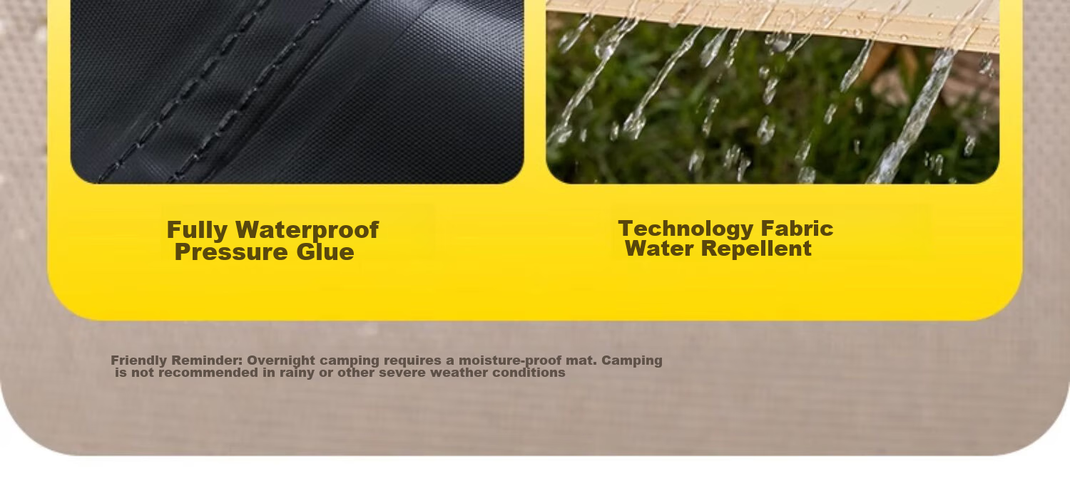 CAMEL Outdoor Black Tarpaulin Tent, Camping Overnight Portable Sun Protection Rainproof Park Picnic Camping Equipment B631 15