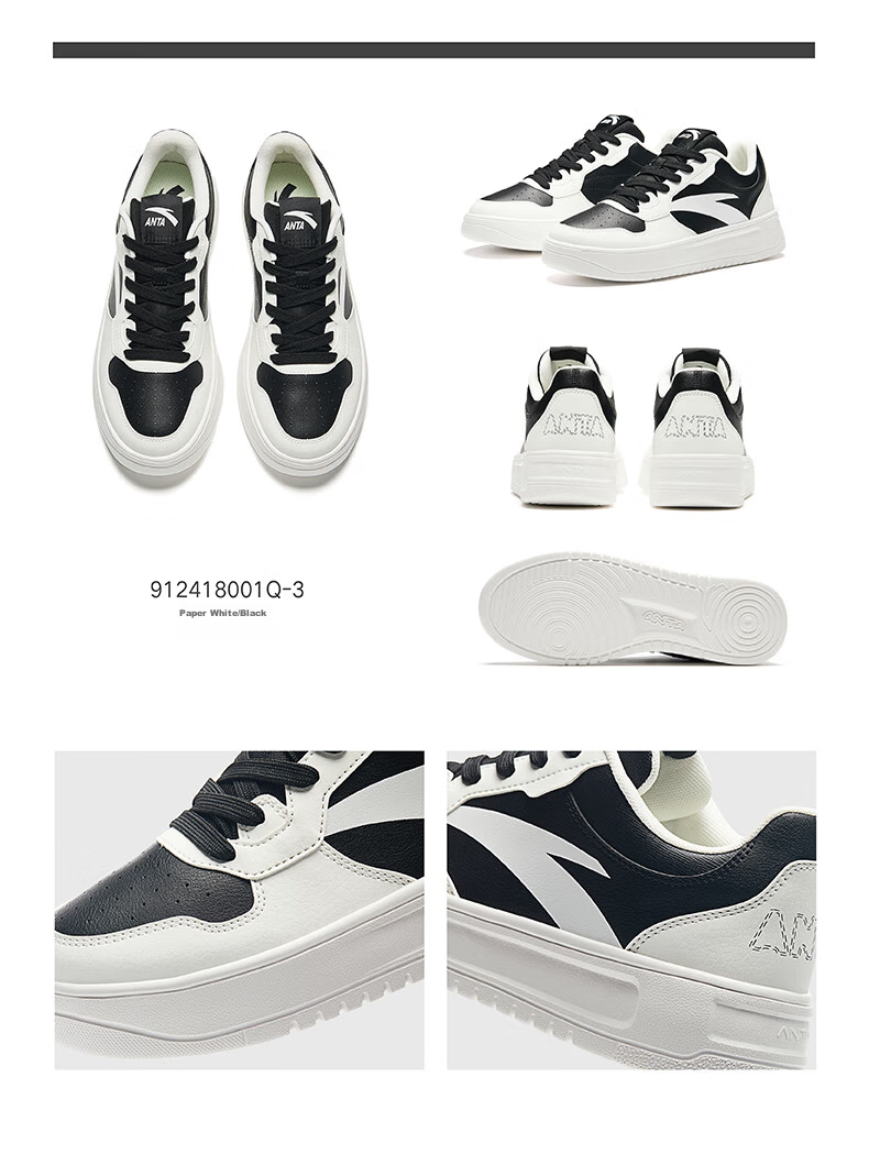 Anta Lightweight Casual White Shoes | Men's Summer White Sneakers Lightweight Versatile Student Sports Shoes 24