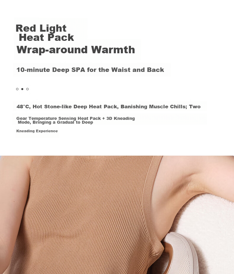 Breo Back2pro Waist Massager Back Cushion Seat Integrated Waist Back Hip Moxibustion Heat Massage Kneading Massager Sun Yingsha Edition Women's Day Gift 8