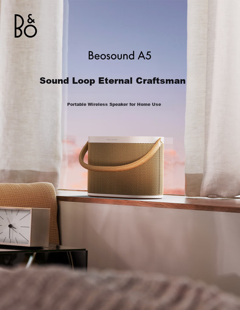 B&O Beosound A5 Portable Speaker, Danish Bo Bluetooth Speaker, Computer Speaker, Nordic Woven Version, Mid-Autumn Festival Gift [Gong Jun Endorsed] Present 1