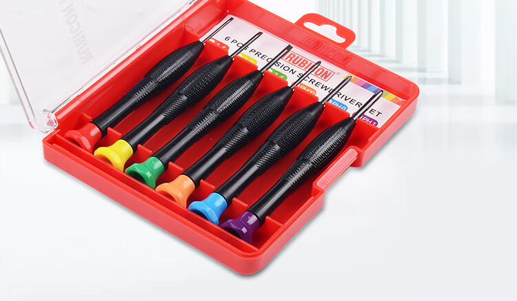 RUBICON Imported Precision Screwdriver Set Phillips and Flathead RES-202 Repair Tool 3