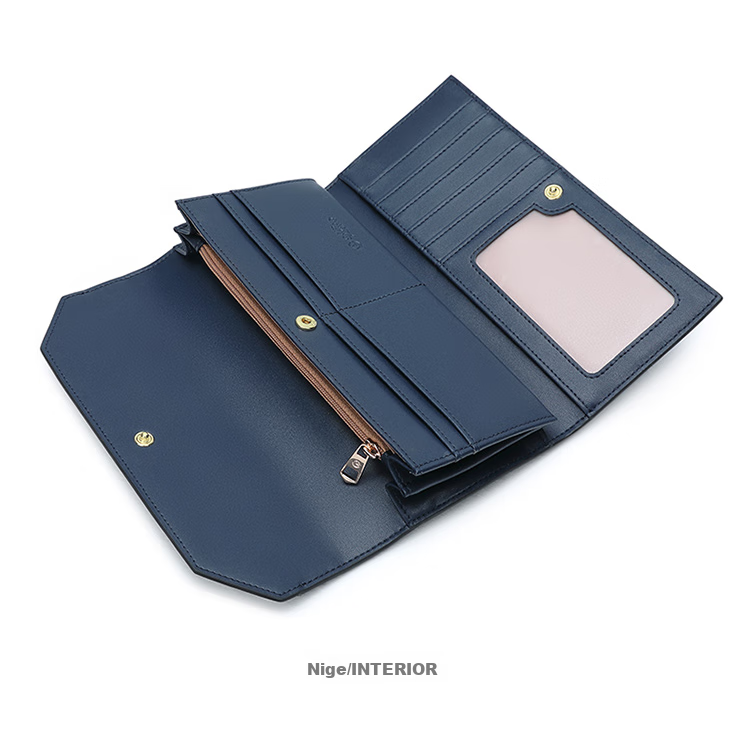 Goldlion Women's Wallet, Fashionable Long Style, Large Capacity Purse, Gift Box, Birthday Present 33