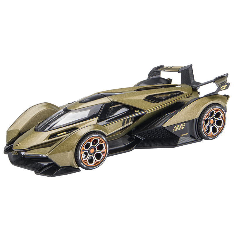 Chiyu Toys Lamborghini V12 Sports Car Model Realistic Alloy Car Model Ornament Toy for Boys Children's Day Gift