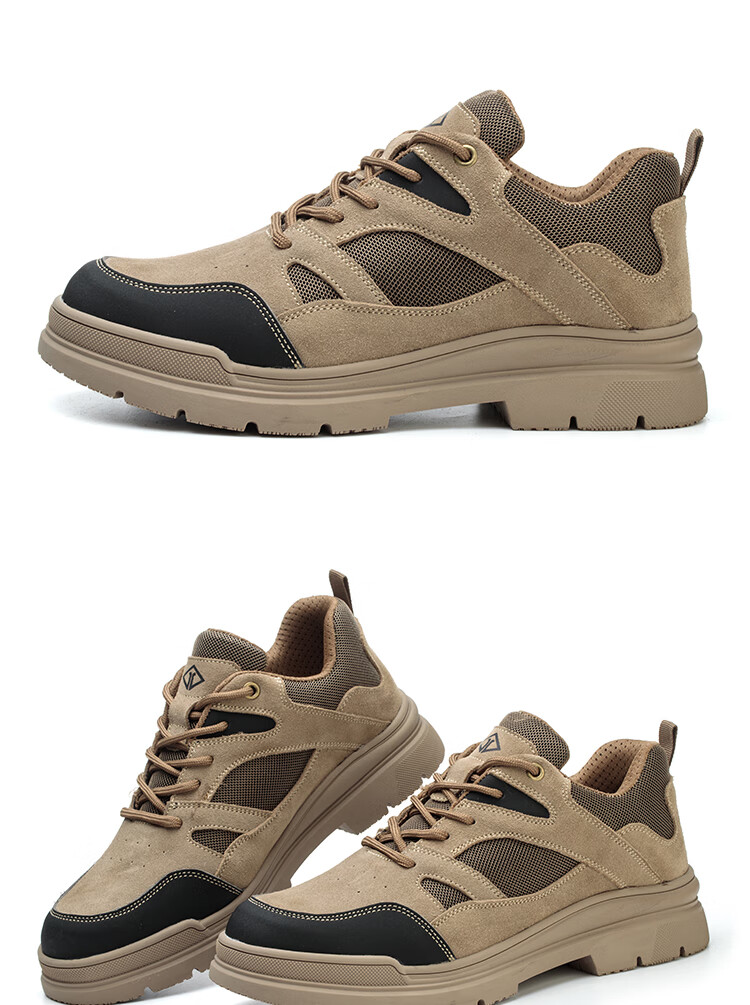 Dinggu Men's Labor Protection Shoes New Four Seasons Anti-Odor Anti-Smash Anti-Puncture Steel Toe Construction Safety 1115huibu45 4