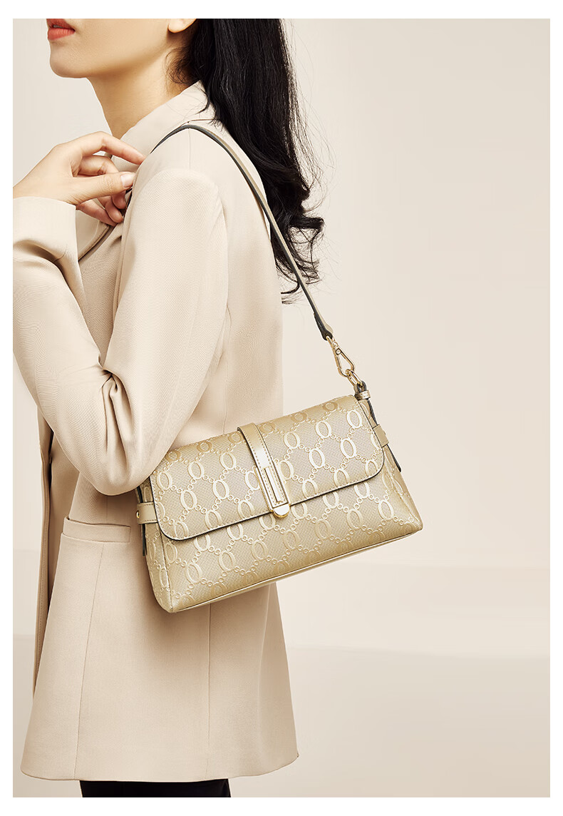 FOXER Leather Women's Handbag, Large Capacity Shoulder Bag, Crossbody Bag, Mom Bag, Light Luxury, Valentine's Day Gift 11