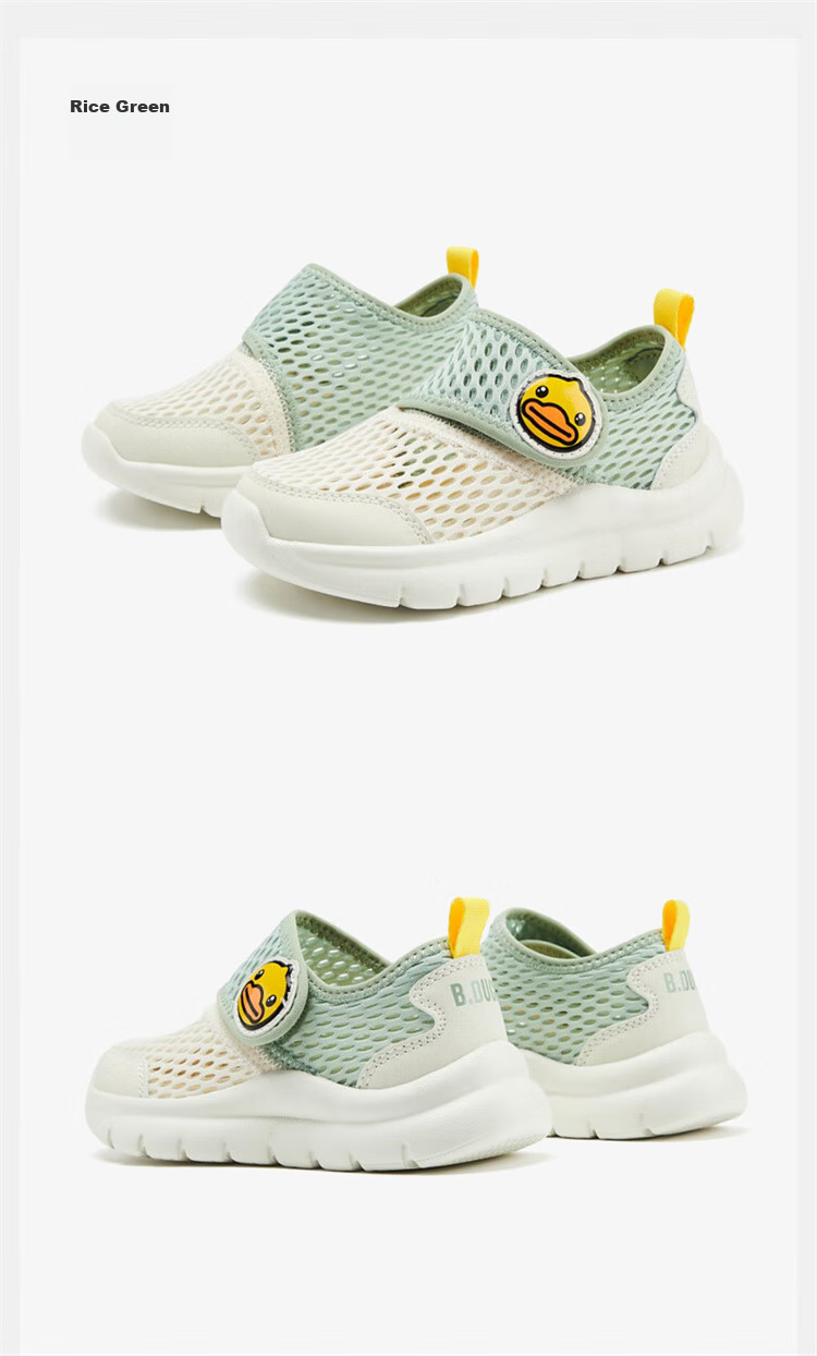 B.Duck Children's Walking Shoes, Single Mesh Shoes for Boys And Girls, Toddler Breathable Sports Shoes with Mesh Upper, Size 30 9