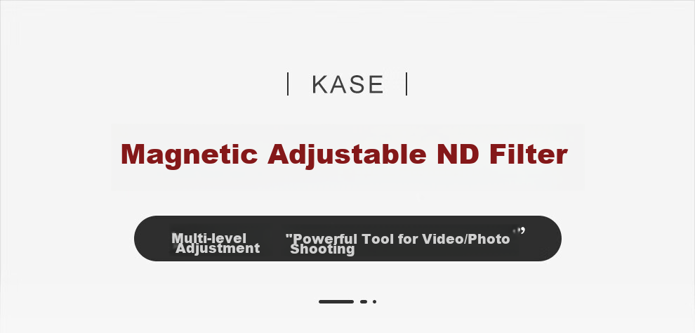 Kase Magnetic Neutral Density Filter, Adjustable ND3-1000, 1.5-10 Stops, 77mm ND Filter, Medium Gray Density Filter, Low Color Temperature, Long Exposure, Water Flow, Slit Slow Shutter 2