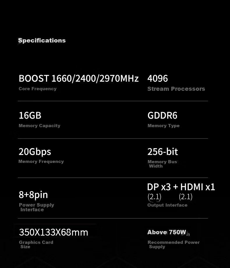 XFX AMD RADEON RX 9070 XT Overseas Edition, 16GB, New Gaming And Design Graphics Card for Desktop Computers, Independent GPU for Intelligent Learning And E-Sports 5