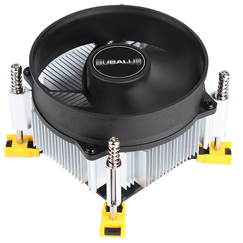 BUBALUS L21 CPU Air Cooler (Intel Multi-Platform/Supports 1700/9CM Non-Light Fan/Copper Base/Silicon Paste/Bottom-Pressed Lock Easy to Install)
