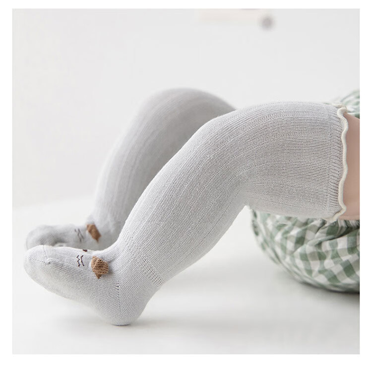 Aibaoshi Baby Socks, Spring And Autumn, Over-Knee Long Socks for Infants, Newborn High Tube Socks, Loose-Top Socks, 3 Pairs, Size S, S223 15