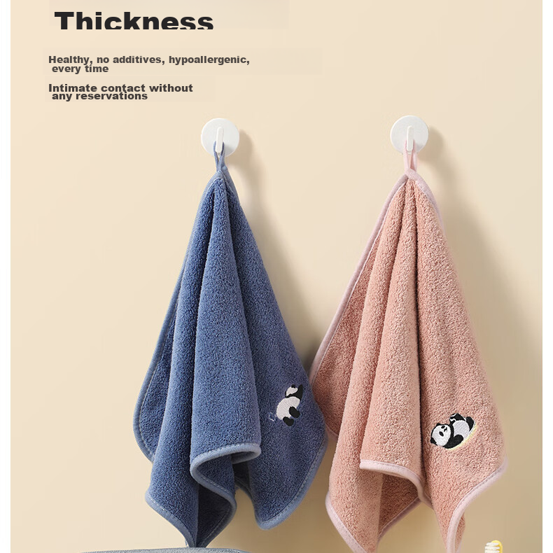 Grace Towels, Face Washing Class A Children's Towels, 4-Pack, Soft Absorbent Cartoon Children's Face Towels for Sports And Daily Use 10