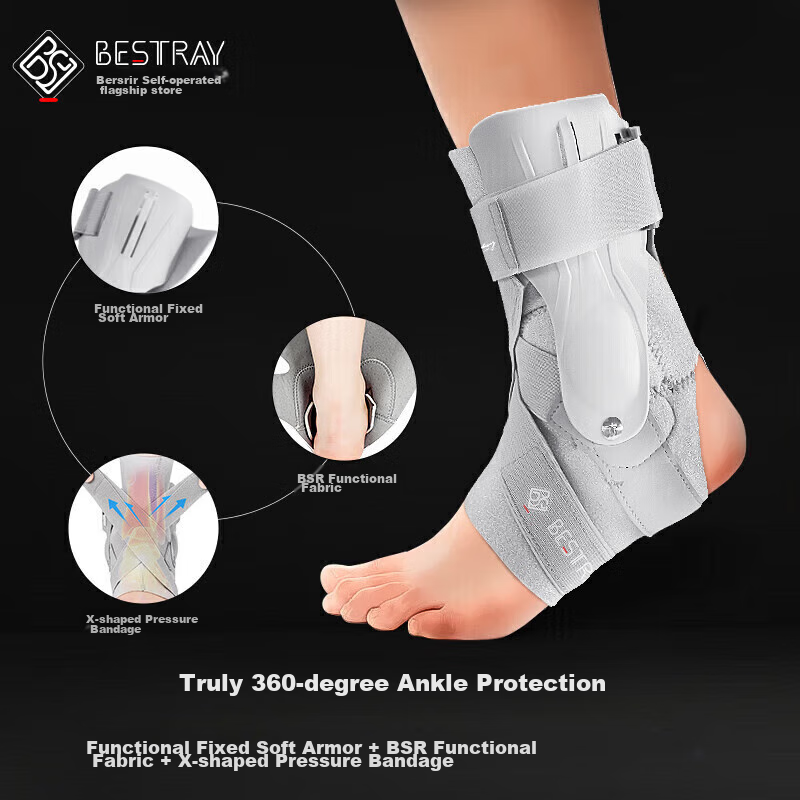 Bestray Ankle Brace for Sprain And Injury Support, Sports Rehabilitation Foot Protector