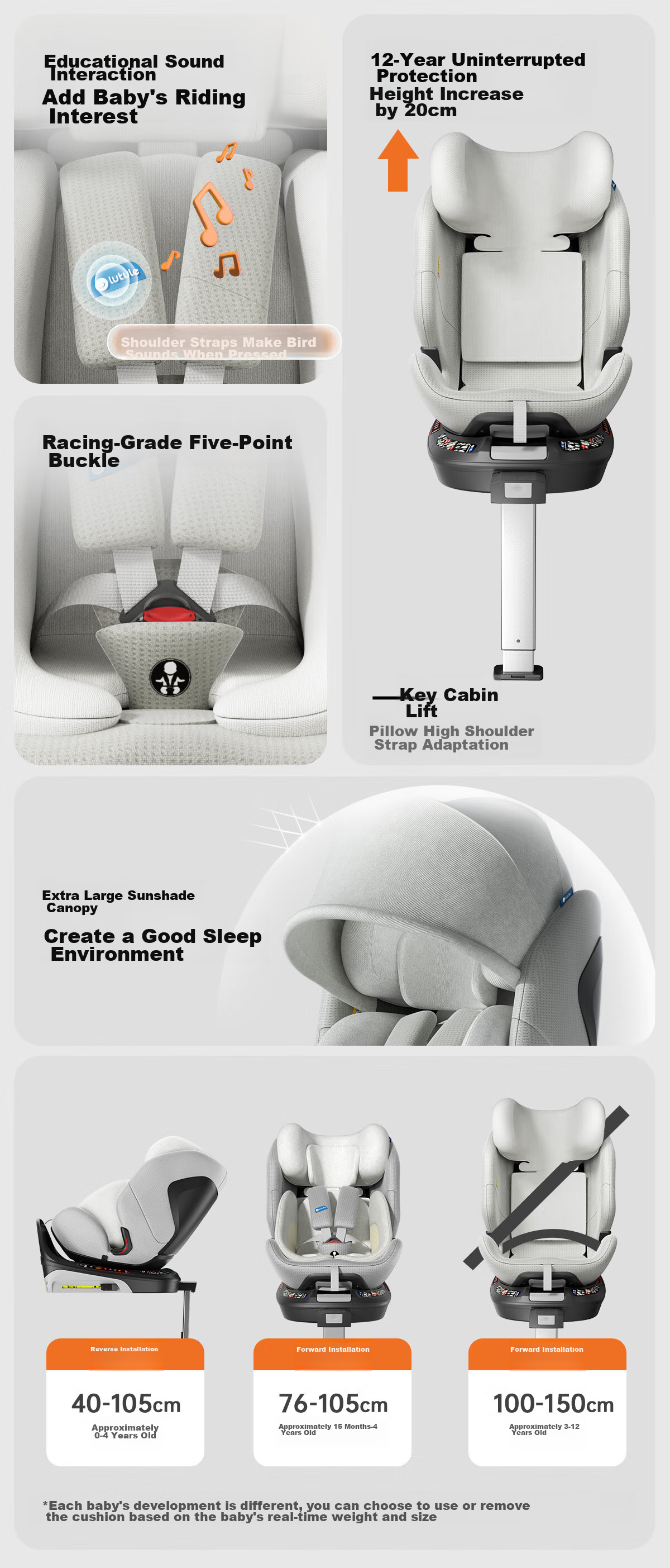 Tutule Children's Car Seat 0-12 Years i-Size Certified New National Standard Tuyue Pro Zongye Green - Ventilated and Heated 20