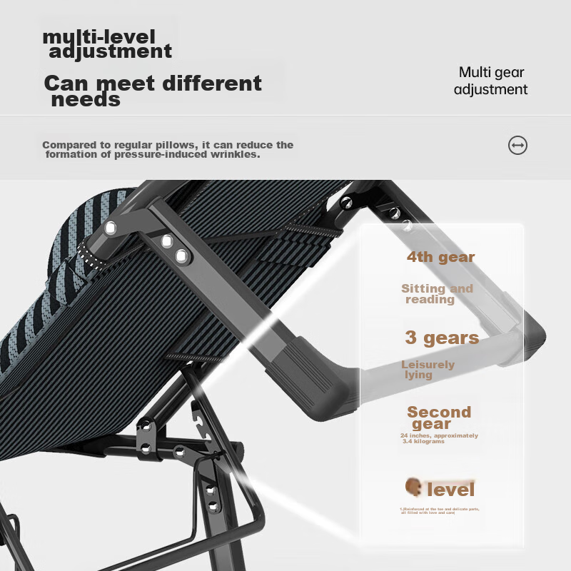 Nanjiren Folding Bed, Single Bed, Office Lounge Chair, Foldable Nap Bed, Accompanying Care Bed, Simple Camping Bed with Breathable Cotton Pad