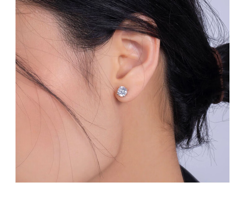 APM Monaco Round Stud Earrings, Luxurious And Elegant Ear Jewelry, Birthday Gift for Girlfriend Or Wife 7