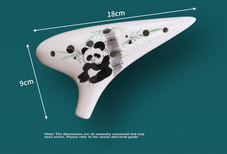 Acacia Bird 12-Hole AC Resin Ocarina Durable Student Performance Ocarina Yellow 12