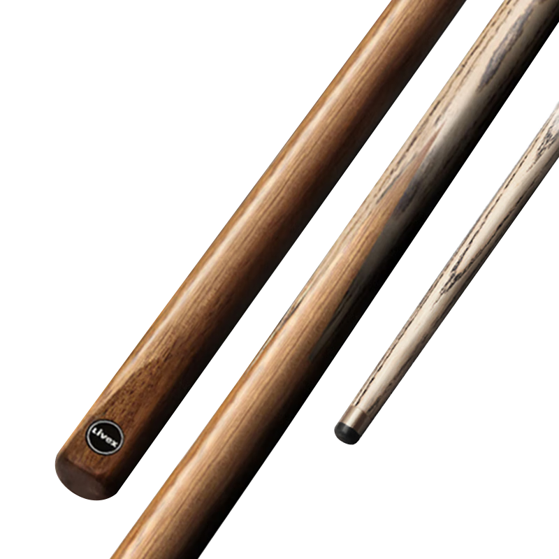 LIVEX Walnut Pool Cue, Small Tip Snooker Cue, Black 8 Chinese Billiards Cue, 16 Colors