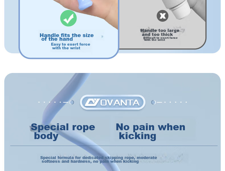 Oufanda Jump Rope for Children, Elementary School Students, Kindergarten, First Grade, Ages 3-56, Middle School Exam Speed Competition, Beginner's Specialized Rope 23