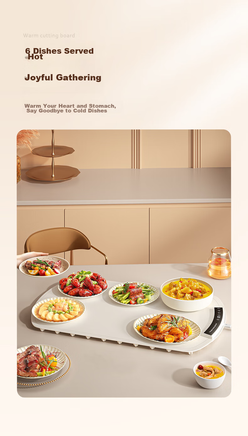 PADEFU Flexible Food Warming Plate, Household Food Warmer, Compatible with All Cookware, Foldable Heating Board, Multifunctional Table Mat 11